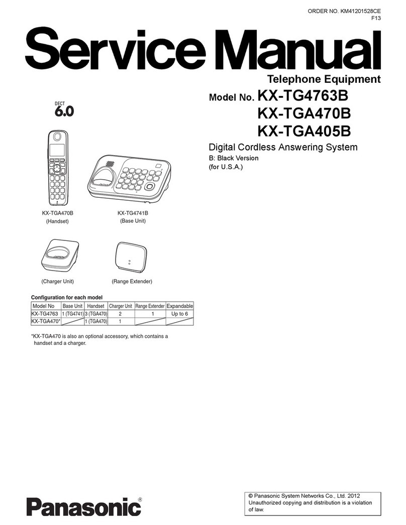 Panasonic KX-TG4763B Service manual
