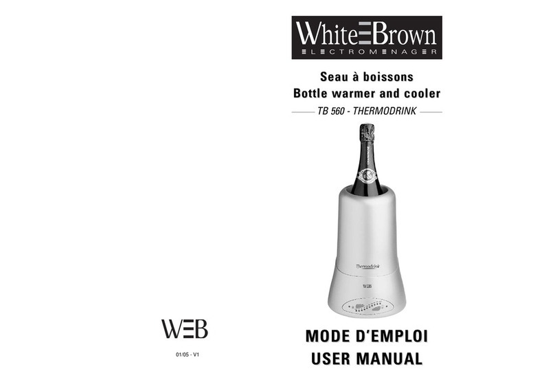 WHITE BROWN TB 560 thermodrink user manual
