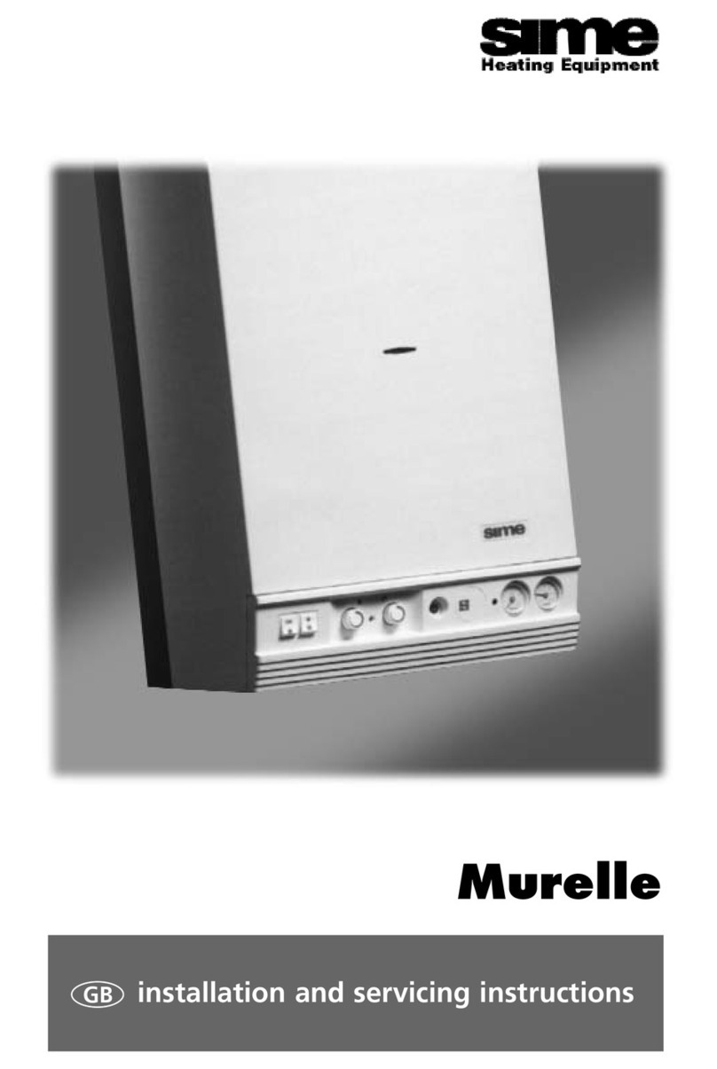 Sime MURELLE Installation and servicing instructions Sime MURELLE Installation and servicing instructions