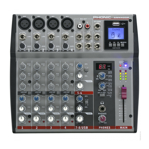 Phonic AM440DP user manual