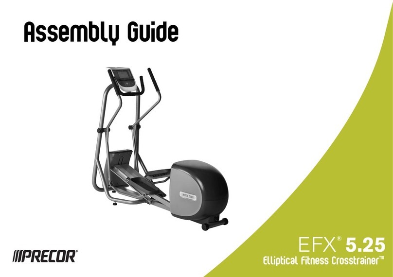 Precor Elliptical Fitness Crosstrainer EFX 5.25 User manual