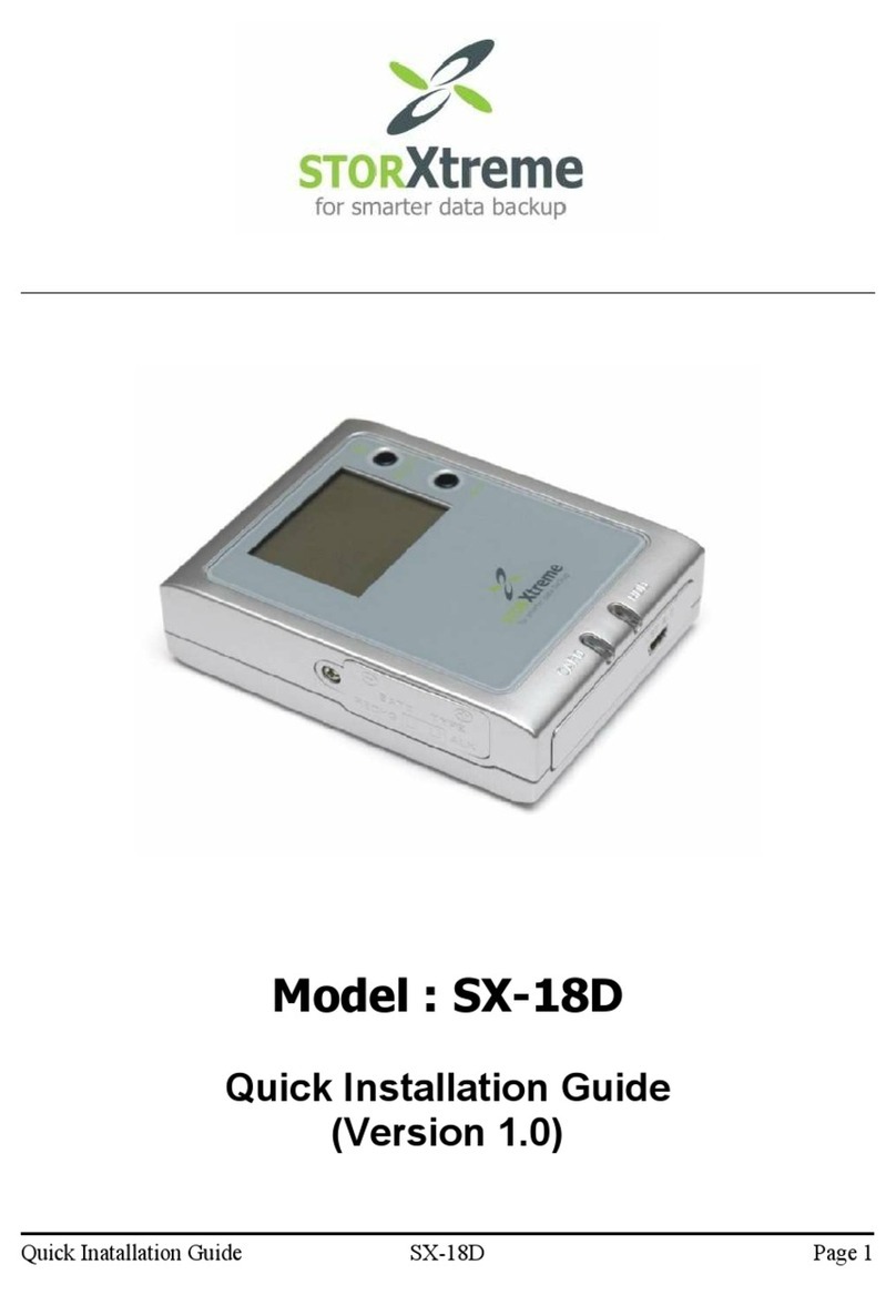 storXtreme Network Adapter SX-18D Quick installation guide