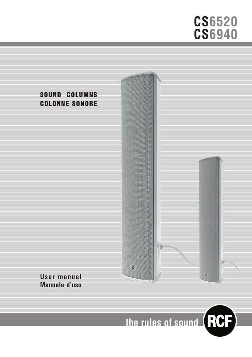 RCF CS6520 User manual