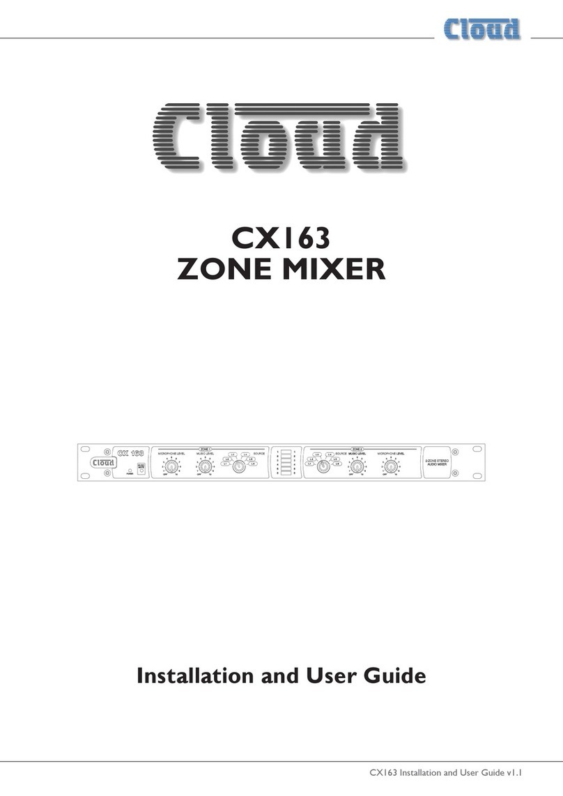 Cloud CX163 Installation and user guide