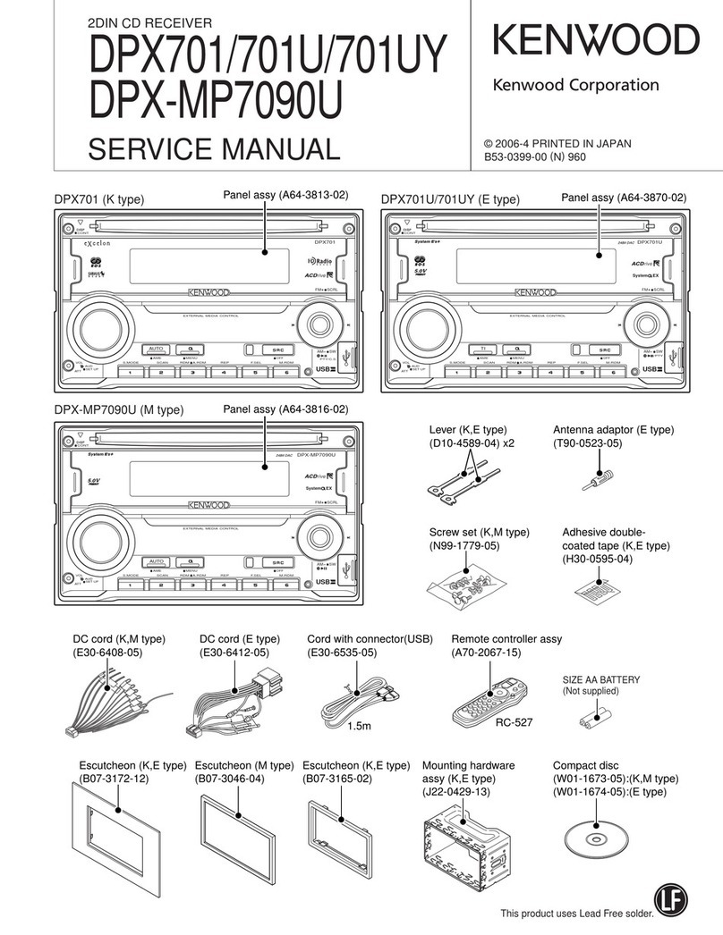 Kenwood DPX701 Service manual