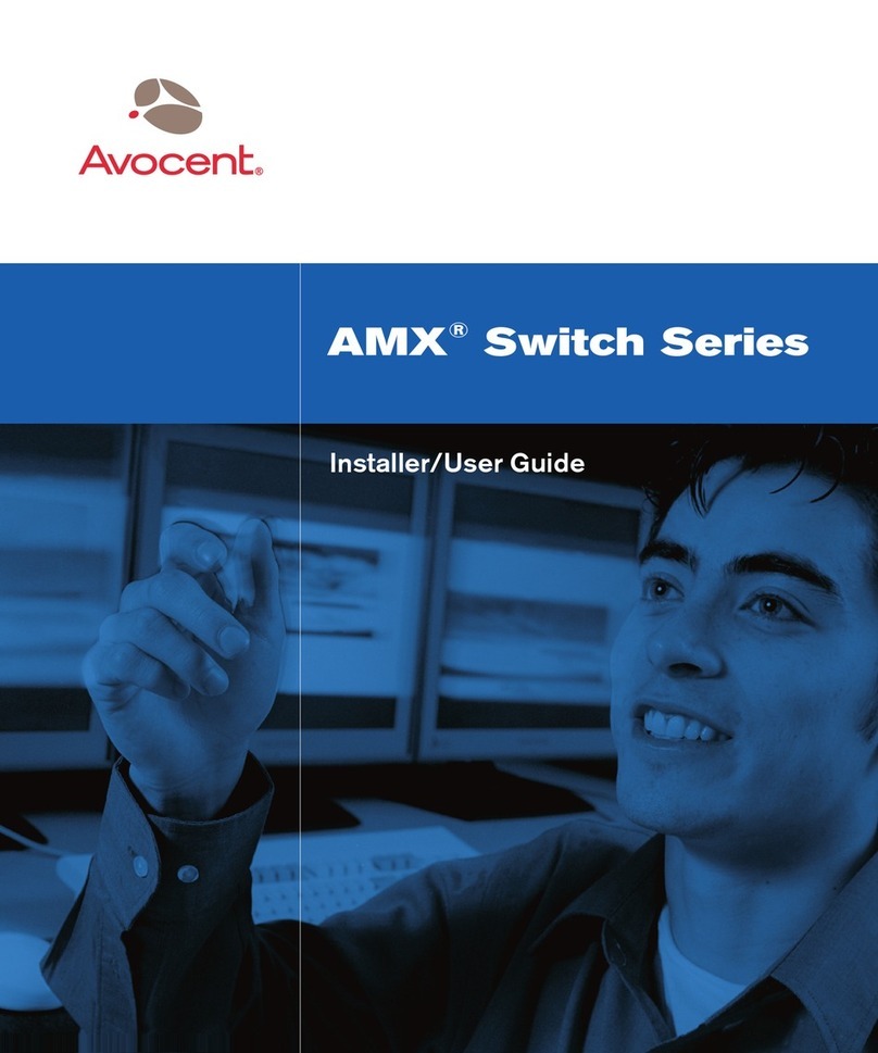 Avocent AMX Switch Series Installer/user guide