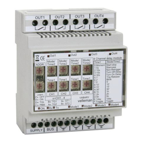Velleman VMB4RY User manual