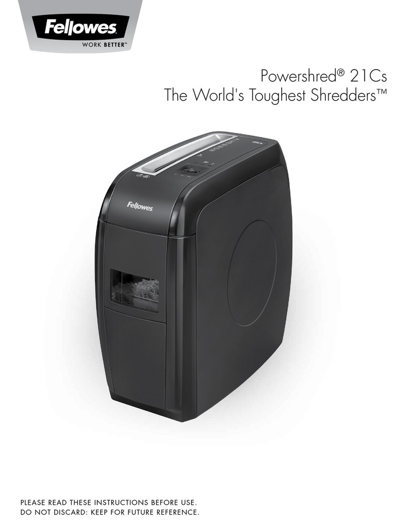 Fellowes Powershred 21Cs User manual