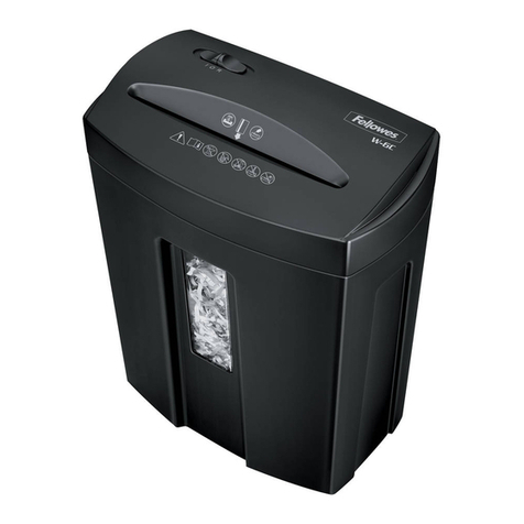 Fellowes POWERSHRED W-6C User manual