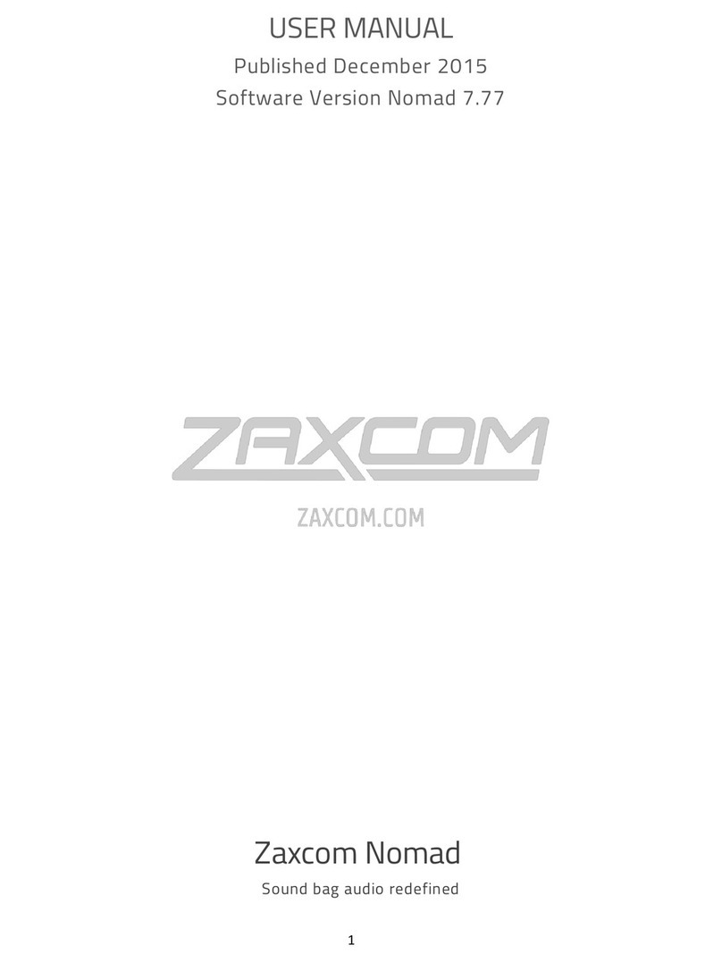 Zaxcom Nomand User manual