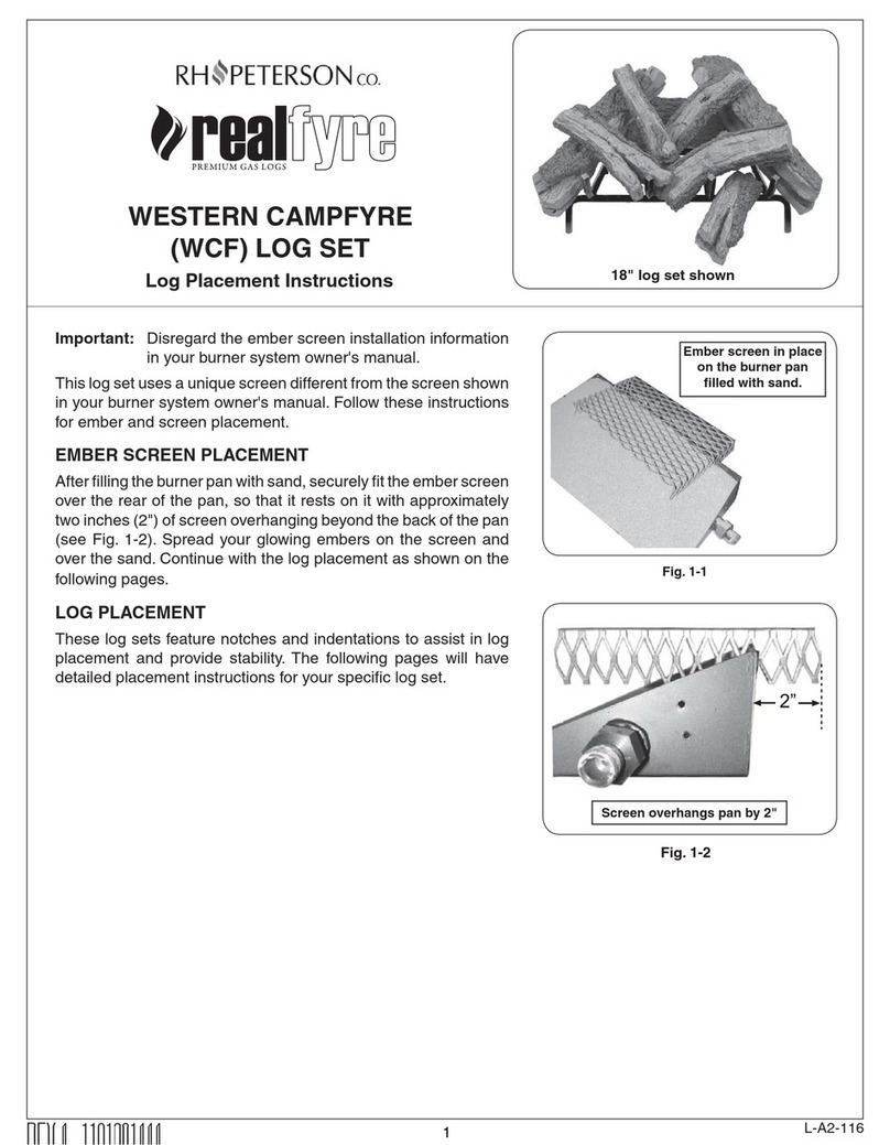 Real Fyre western campfyre User manual