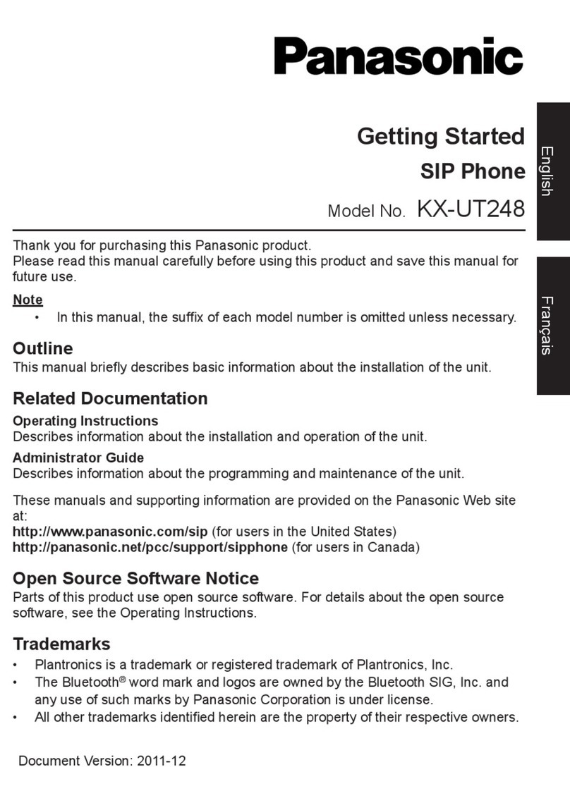 Panasonic KX-UT248 User manual