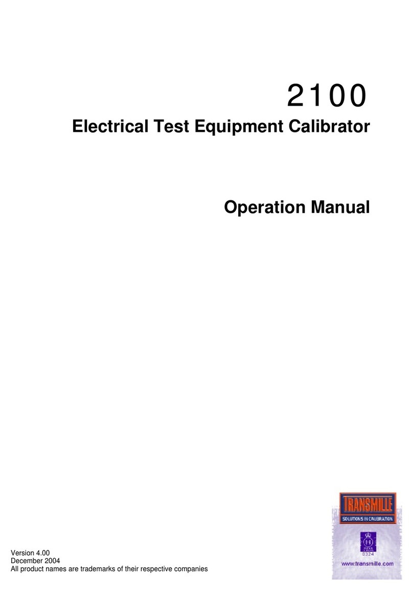 Transmille 2100 Operation manual