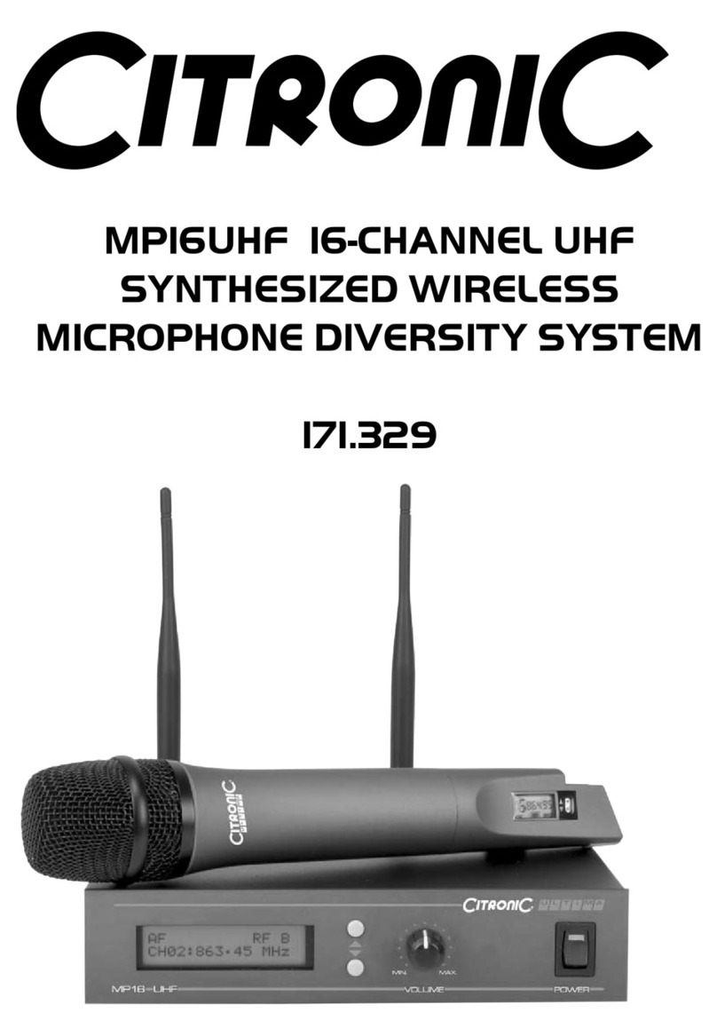Citronic MP16UHF manual