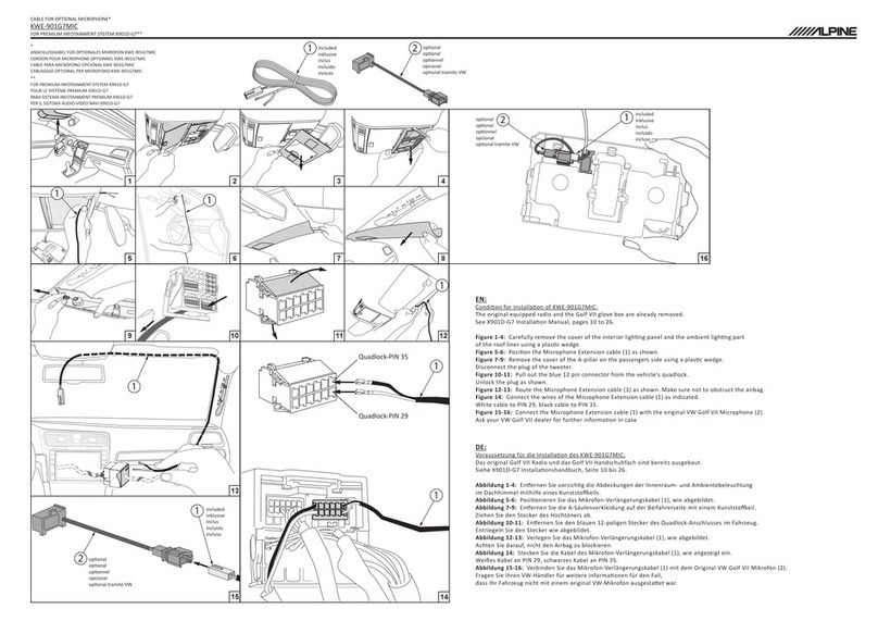 Alpine KWE-901G7MIC user guide