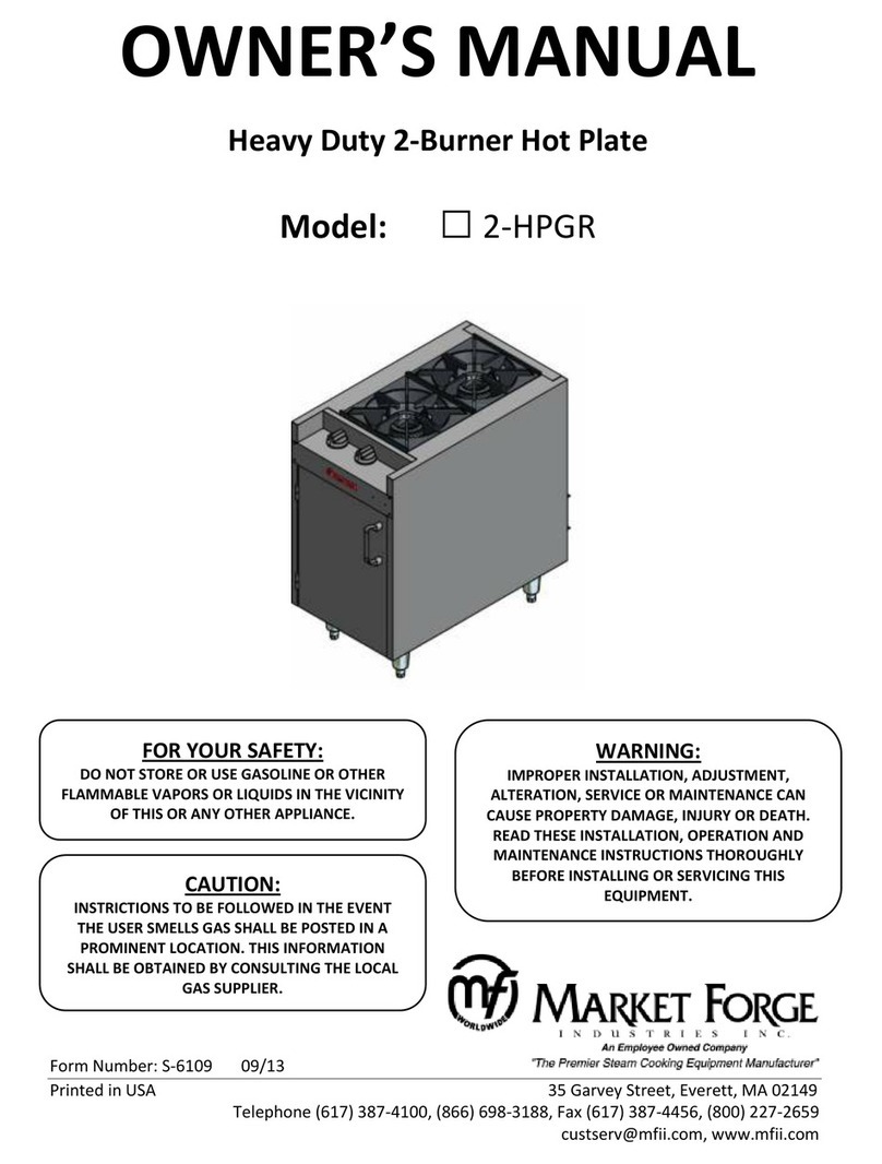Market Forge Industries 2-HPGR User manual