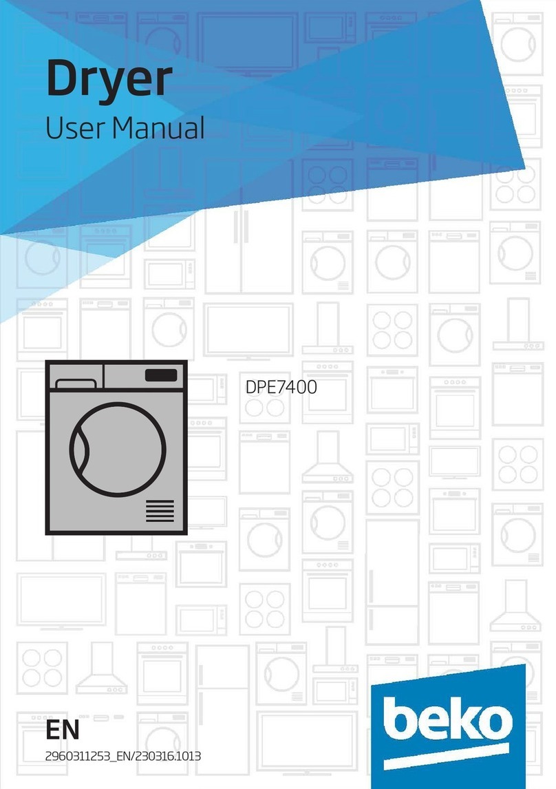 Beko DPE7400 user manual