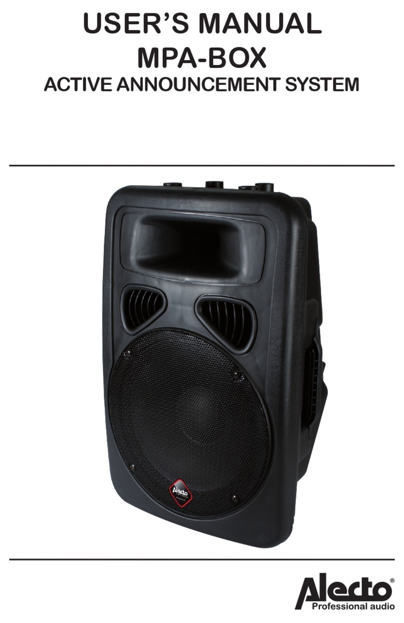 Alecto MPA-BOX User manual