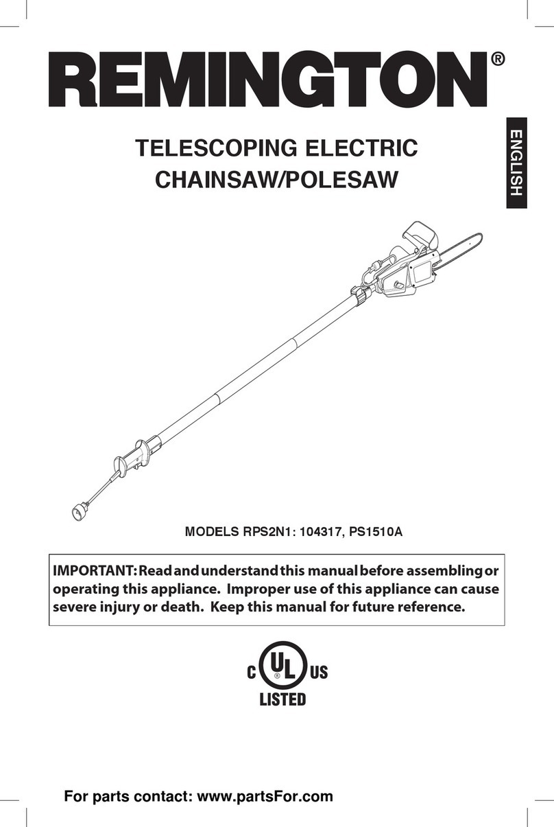 Remington Pole Saw Assembly 104317 User manual