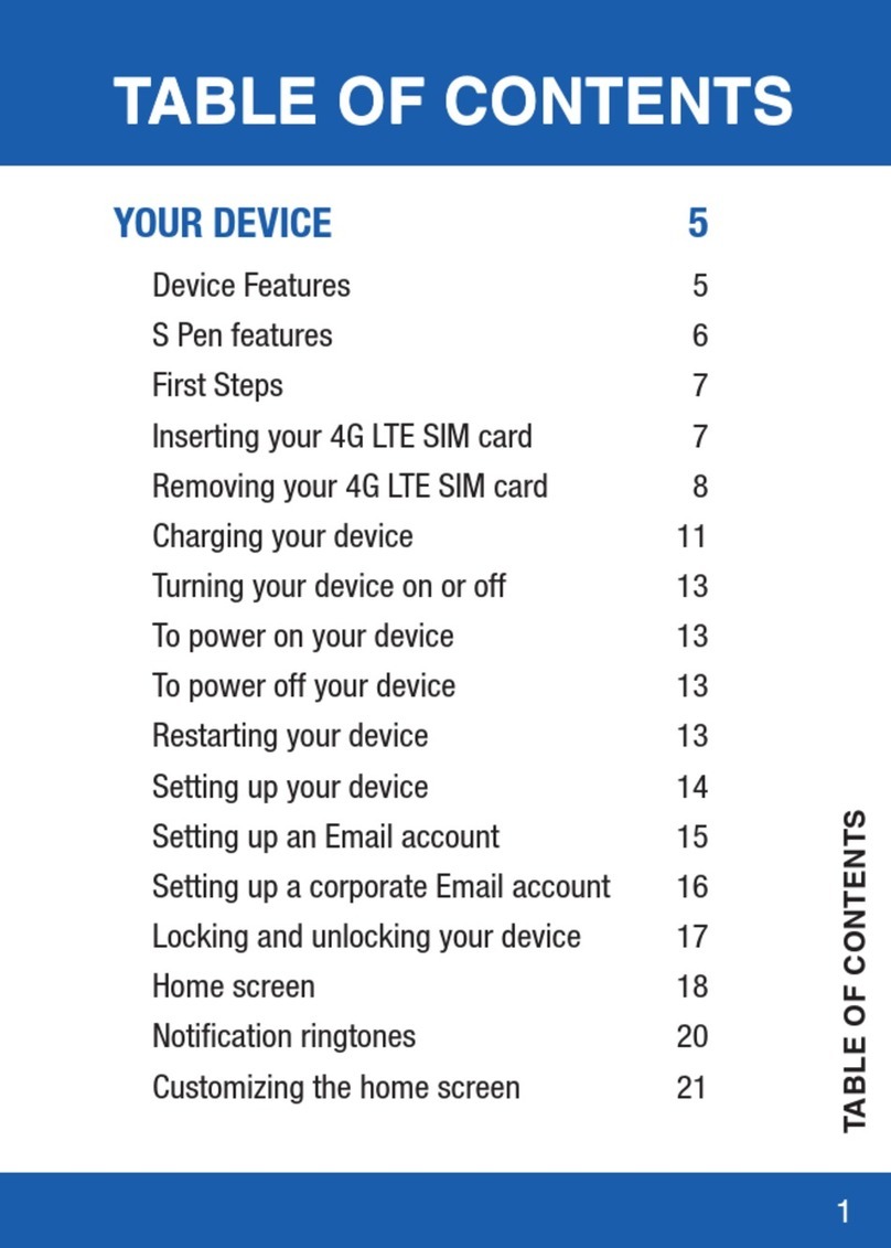 Samsung GALAXY NOTE 10.1 LTE Quick reference manual