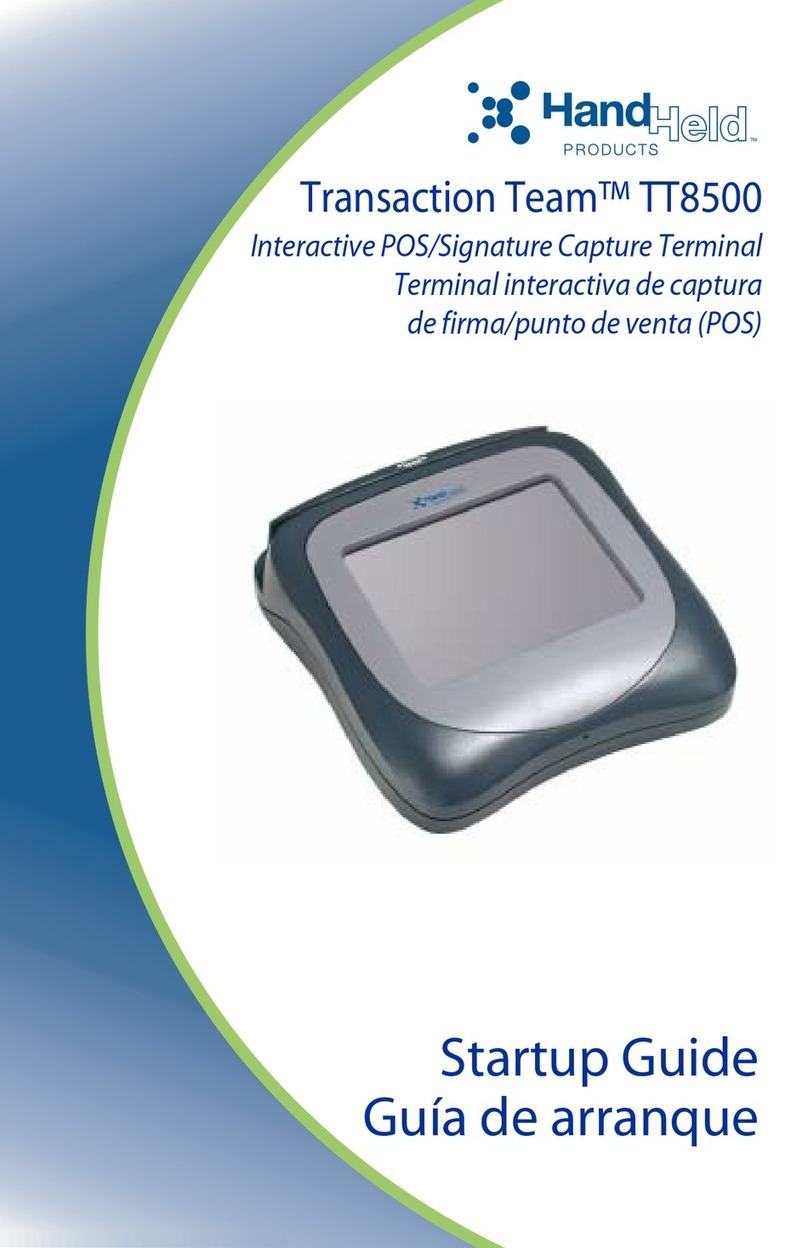 HandHeld Transaction Team TT8500 User guide