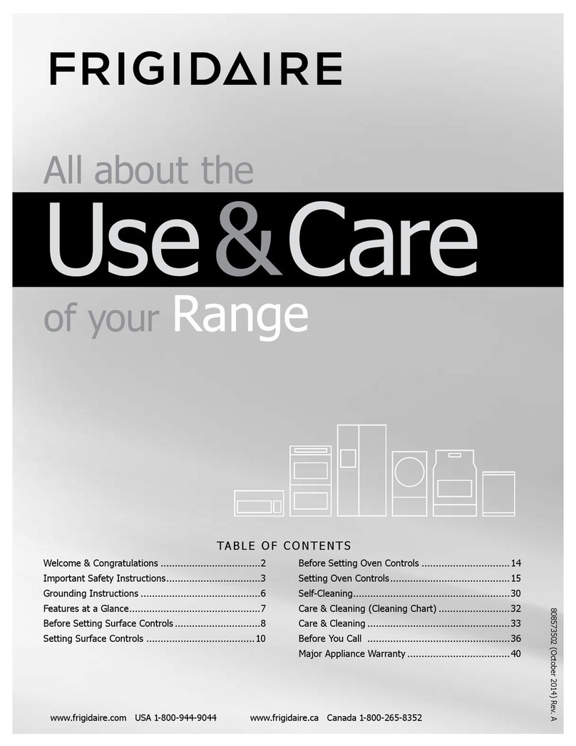 Frigidaire FGEF306TPF Owner's manual