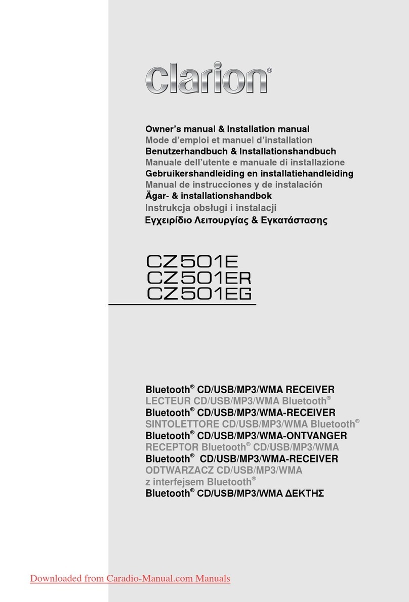 Clarion CZ501E Repair manual Clarion CZ501E Repair manual