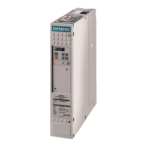 Siemens simovert master drive operating instructions