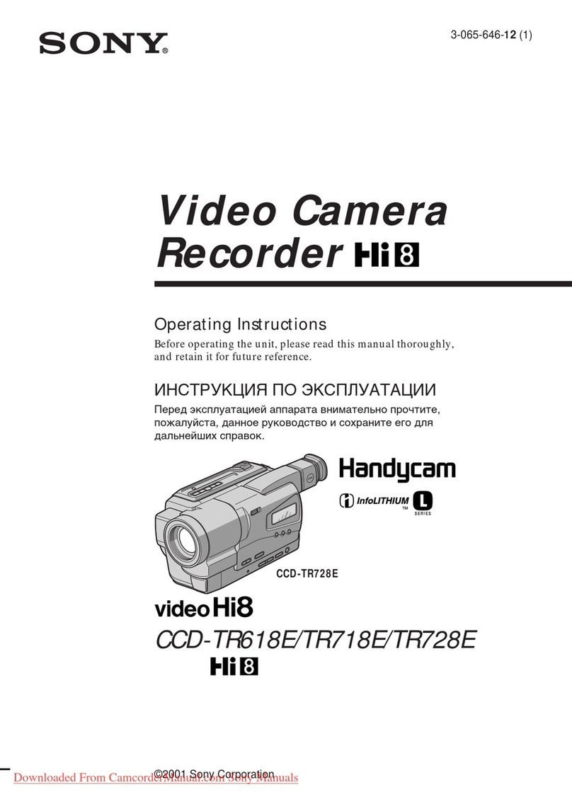 Sony CCD-TR618E User manual