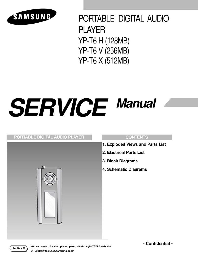 Samsung YP-T6 H Service manual