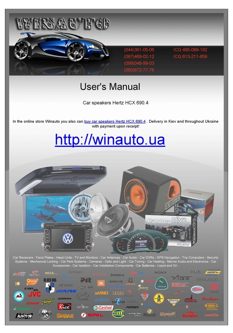 Hertz HCX 690.4 owner's manual