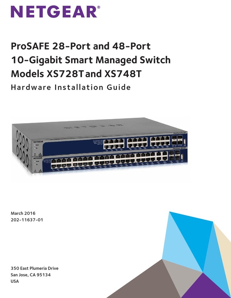 NETGEAR XS728T ProSAFE Hardware installation guide