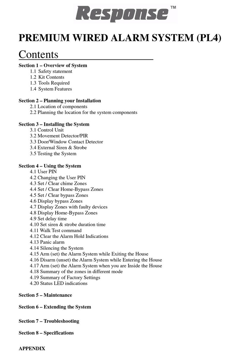 Novar ED&S Response PL4 installation manual