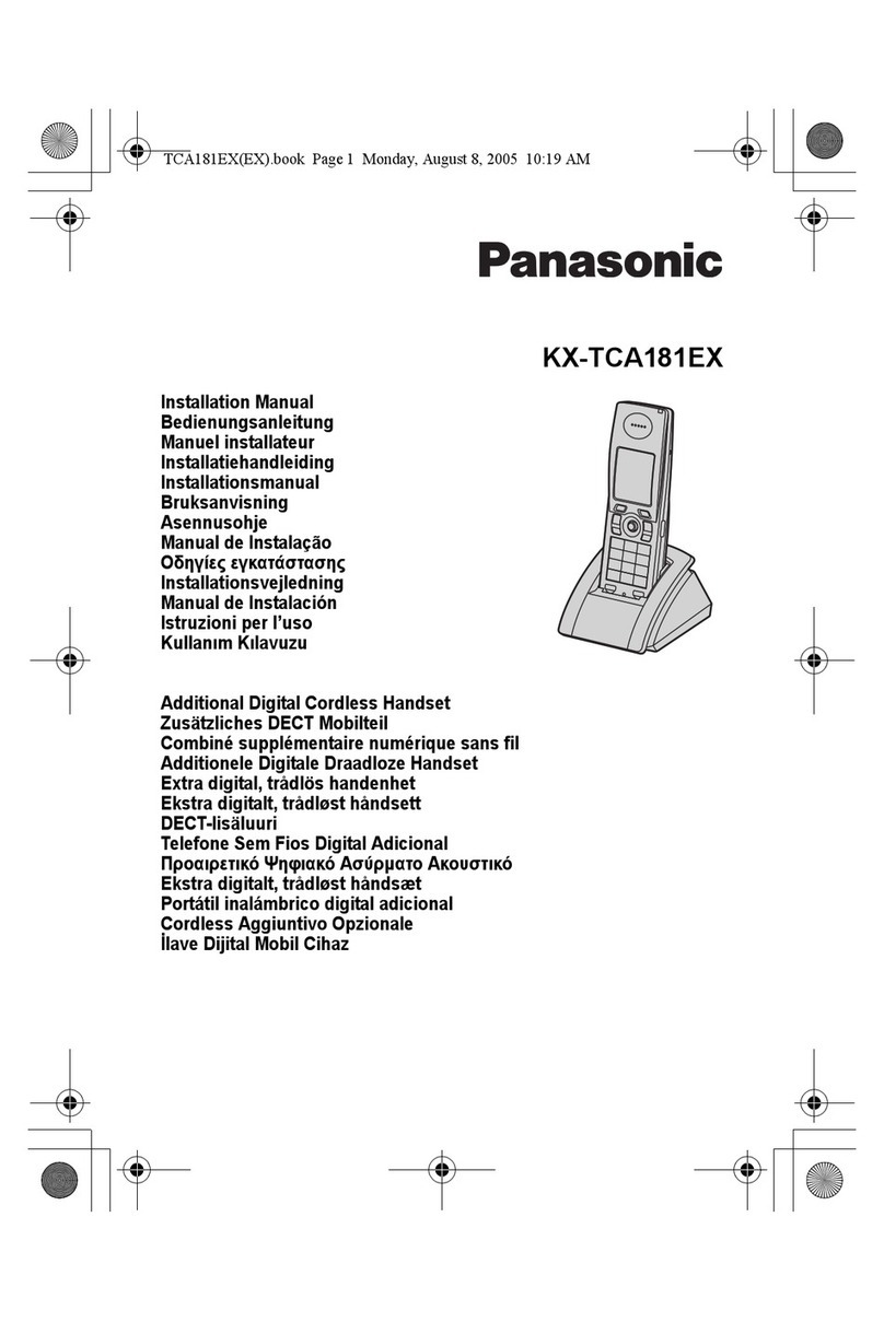 Panasonic KX-TCA181EX User manual