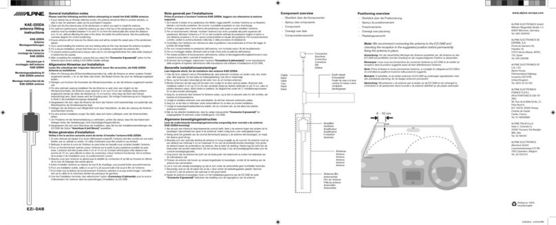 Alpine KAE-225DA instructions