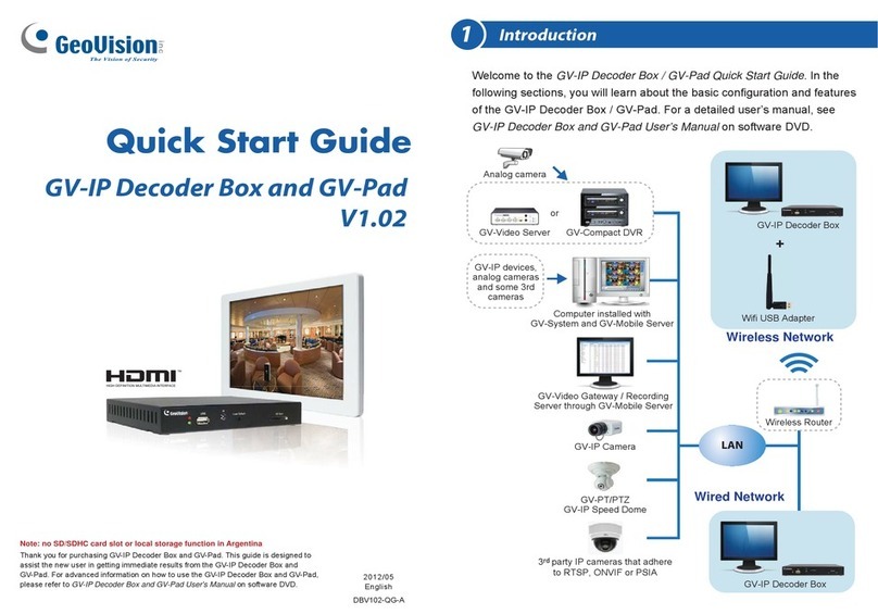GeoVision GV-IP Decoder Box quick start guide
