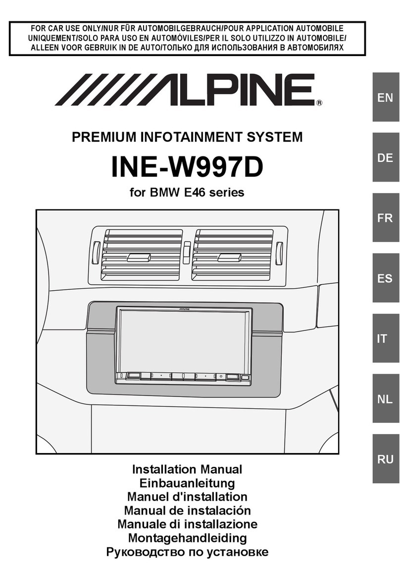 Alpine INE-W997D installation manual