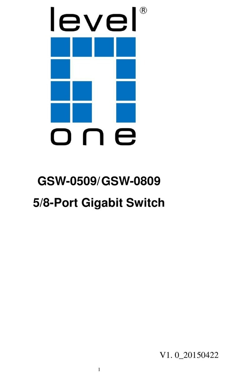 LevelOne GSW-0509 User manual