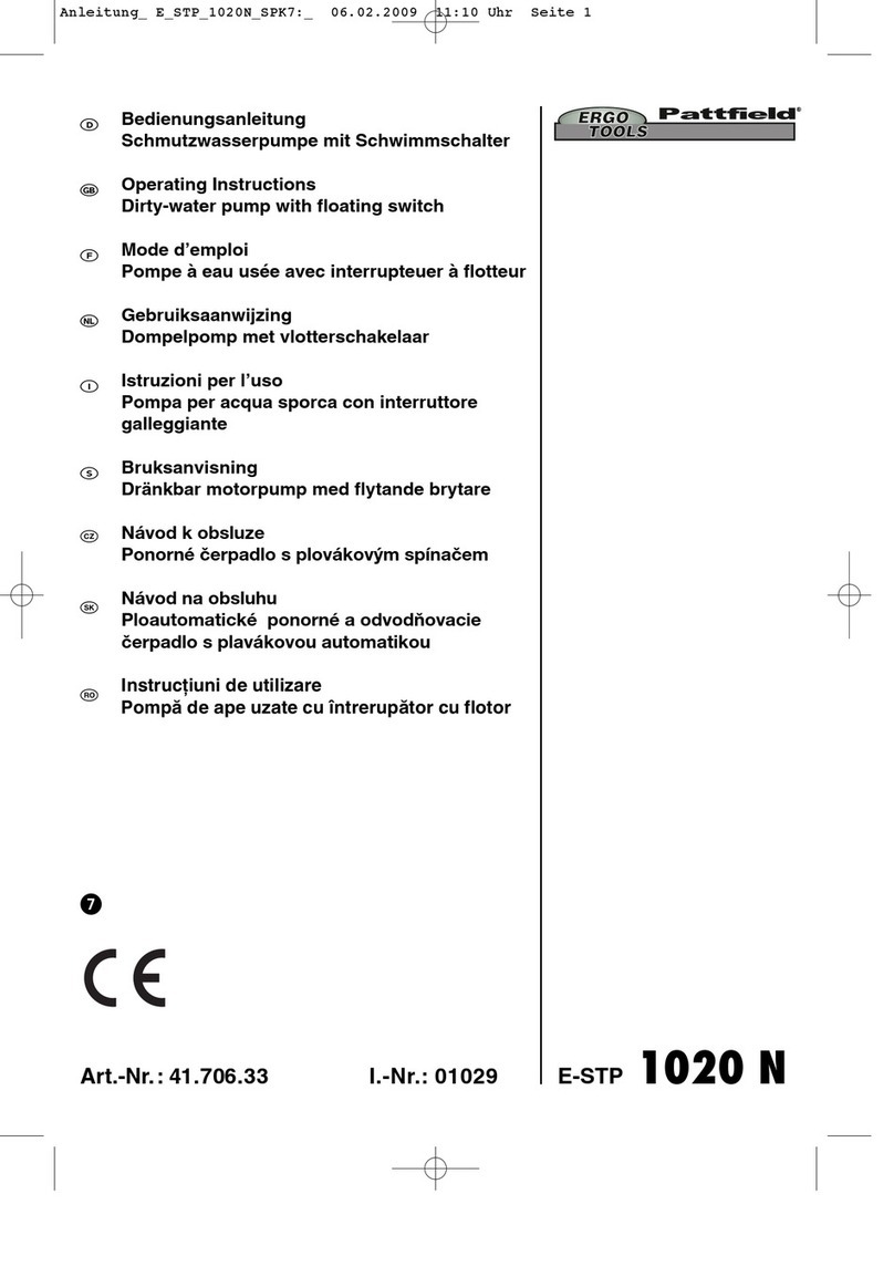 Ergo tools Pattfield E-STP 1020 N operating instructions