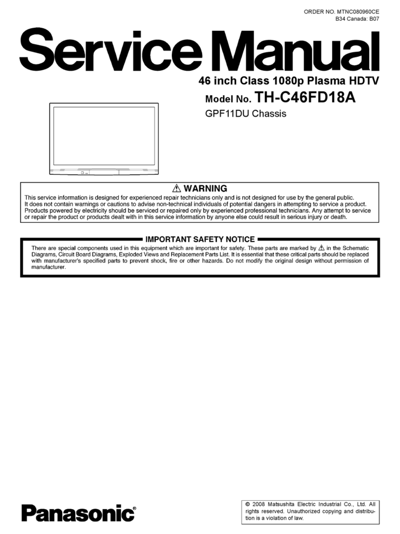 Panasonic TH-C46FD18A User manual