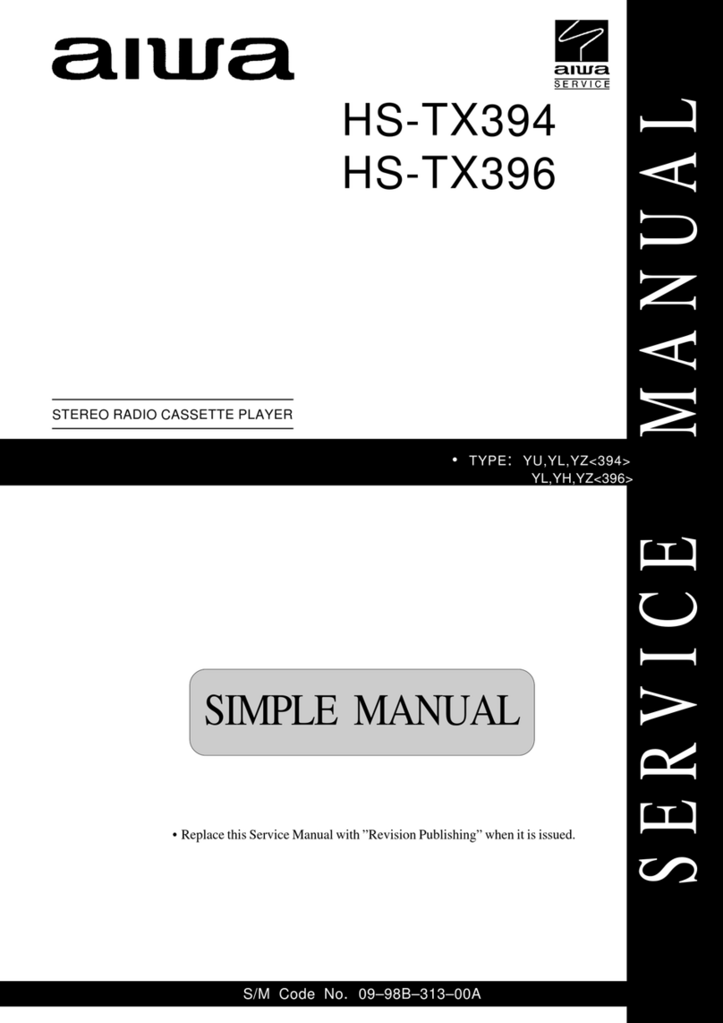 Aiwa HS-TX394 User manual
