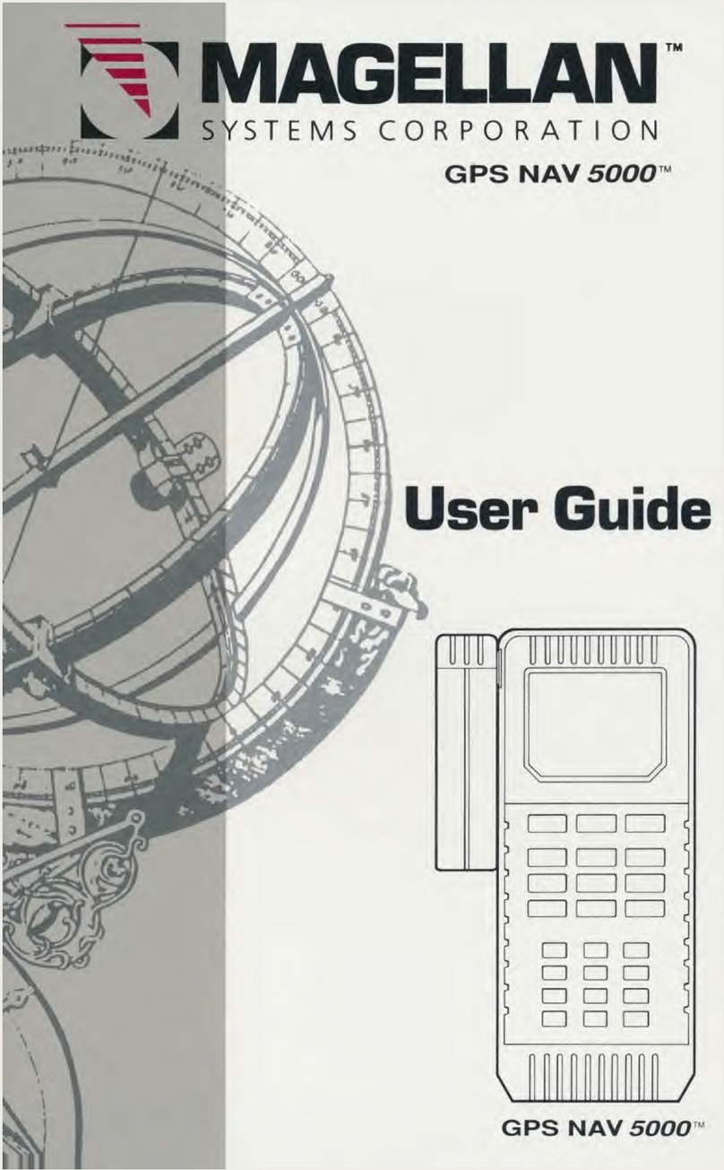 Magellan NAV 5000 User manual