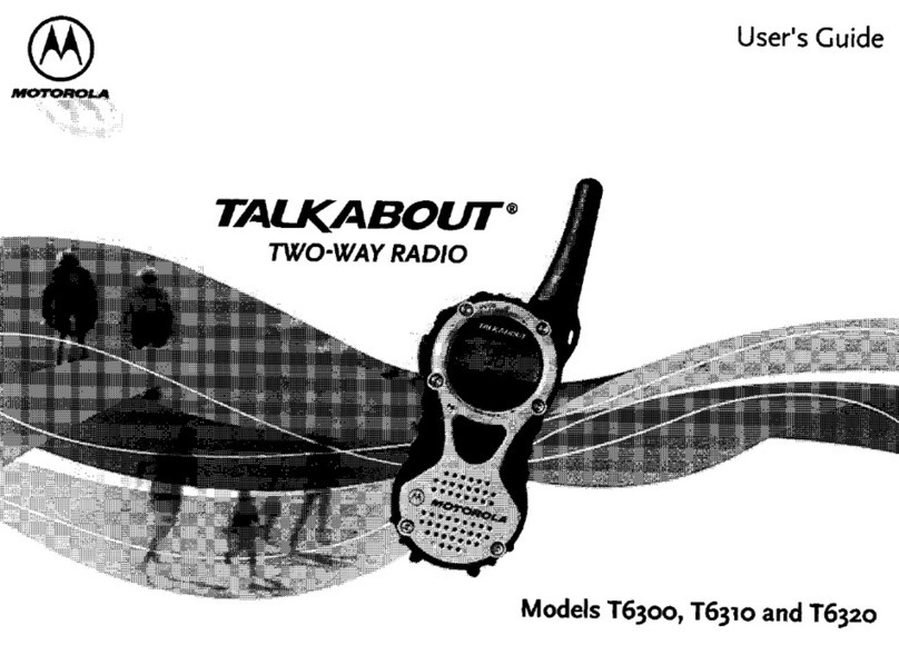 Motorola T6300 - Talkabout FRS - Radio User manual