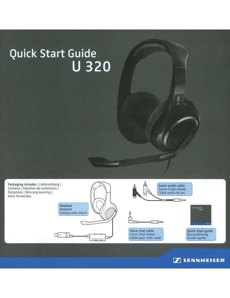 Sennheiser U 320 User manual