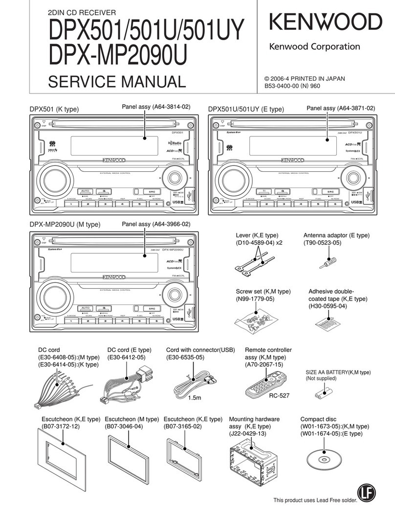 Kenwood DPX501 User manual