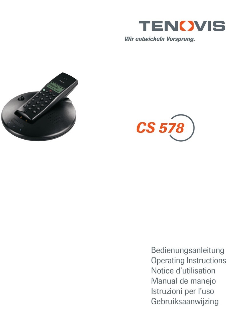 Tenovis CS 578 operating instructions