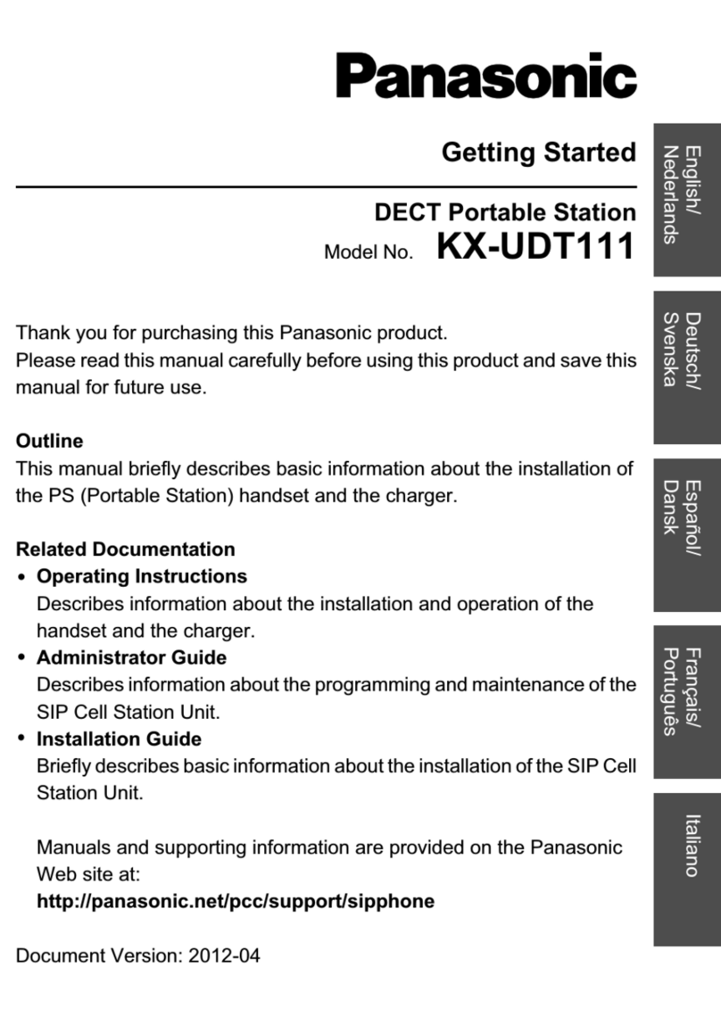 Panasonic KX-UDT111 User manual