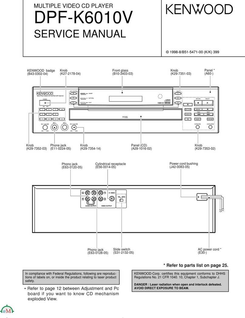 Kenwood DPF-K6010V User manual Kenwood DPF-K6010V User manual