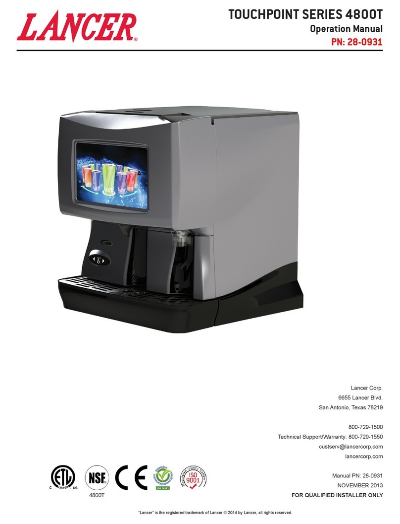 lancer TOUCHPOINT SERIES 4800T Operation manual lancer TOUCHPOINT SERIES 4800T Operation manual