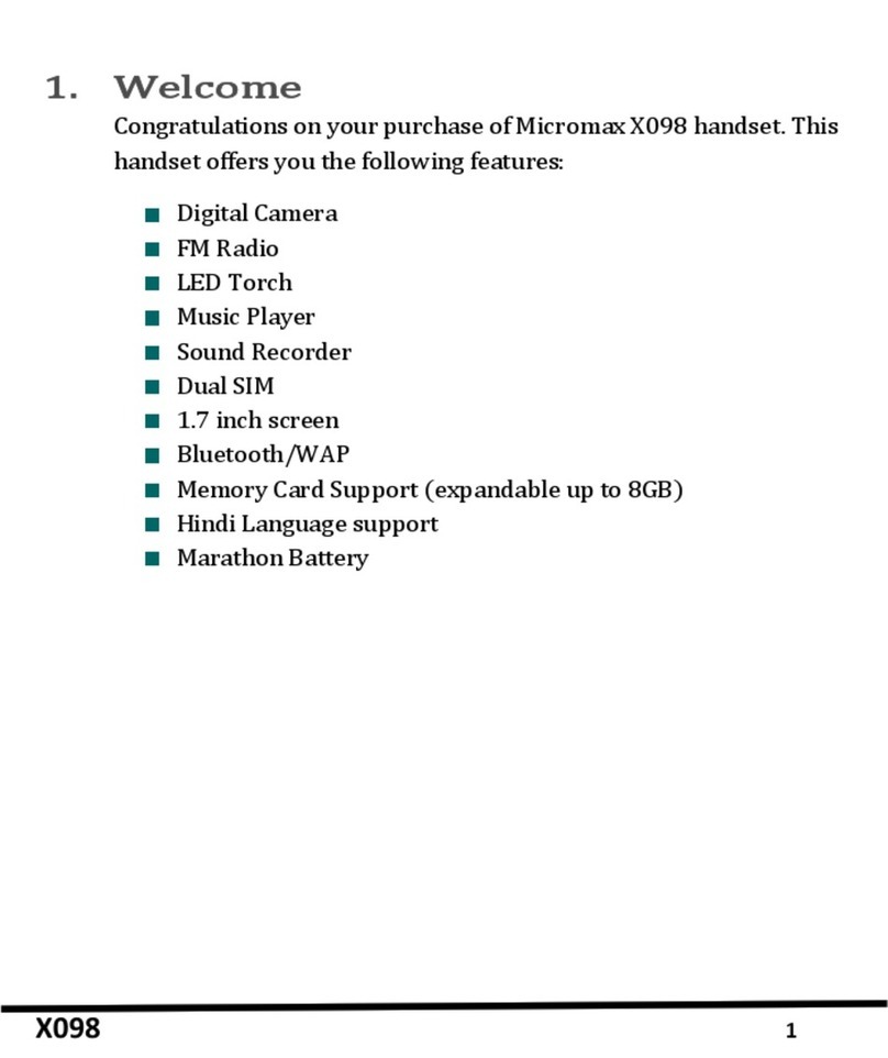 Micromax X098 manual
